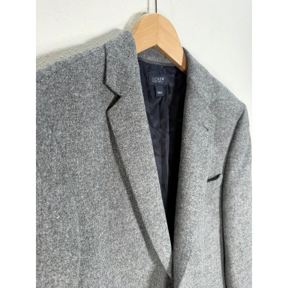 J Crew Blazer Mens 36R Ludlow Wool Moon Yorkshire Tweed Sport Coat Gray Classic